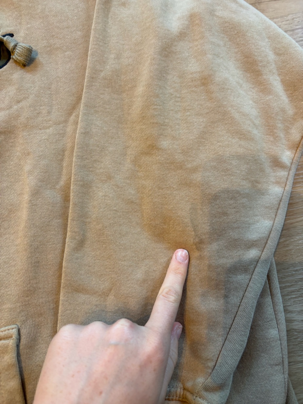 Cabela’s Men’s Size XXL Tall Fleece Hoodie Long Sleeve Sweatshirt Tan Read* - Picture 2 of 8